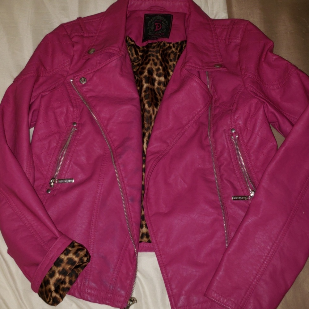 Faux Leather Biker Jacket